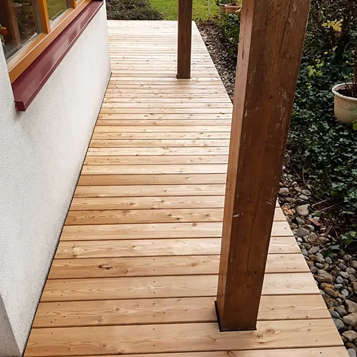 Terrassendiele Lärche glatt - superstark 28mm! - Image 4