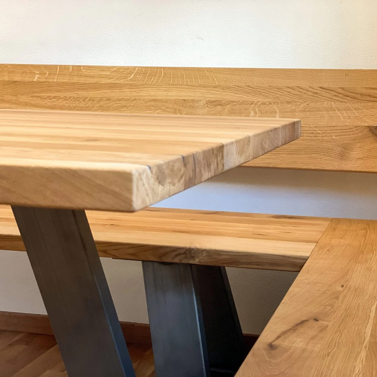 Tisch "Norbert" - 90 x 180 cm - Eiche massiv - Image 4